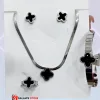 4pcs Enchanted Clover Stainless Steel Jewelry Set