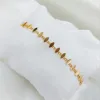 Elegant Gold-Plated Zigzag Bracelet